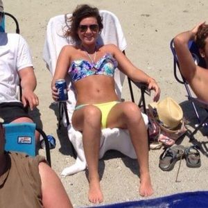 Vicky’s strapless bikini top n braided bottom!